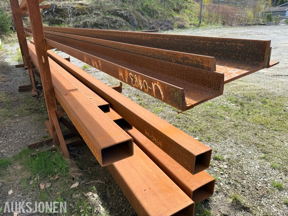 Stålreol med grove konstruksjonsprofiler – 12 m lengder / HYBOX 400x200x10 / S355