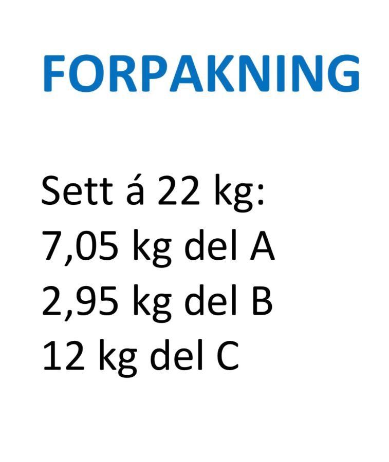 Epoxy 3-komponent 140 kg - Leveringsklar