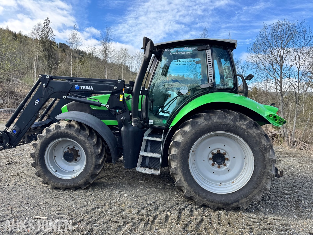 2012 Deutz Agrotron 620 TTV traktor med laster, brøyterigget