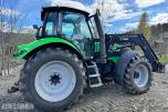 2012 Deutz Agrotron 620 TTV traktor med laster, brøyterigget