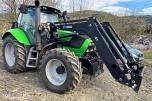 2012 Deutz Agrotron 620 TTV traktor med laster, brøyterigget