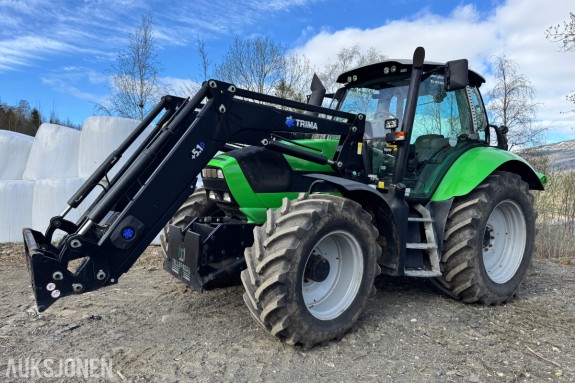 2012 Deutz Agrotron 620 TTV traktor med laster, brøyterigget