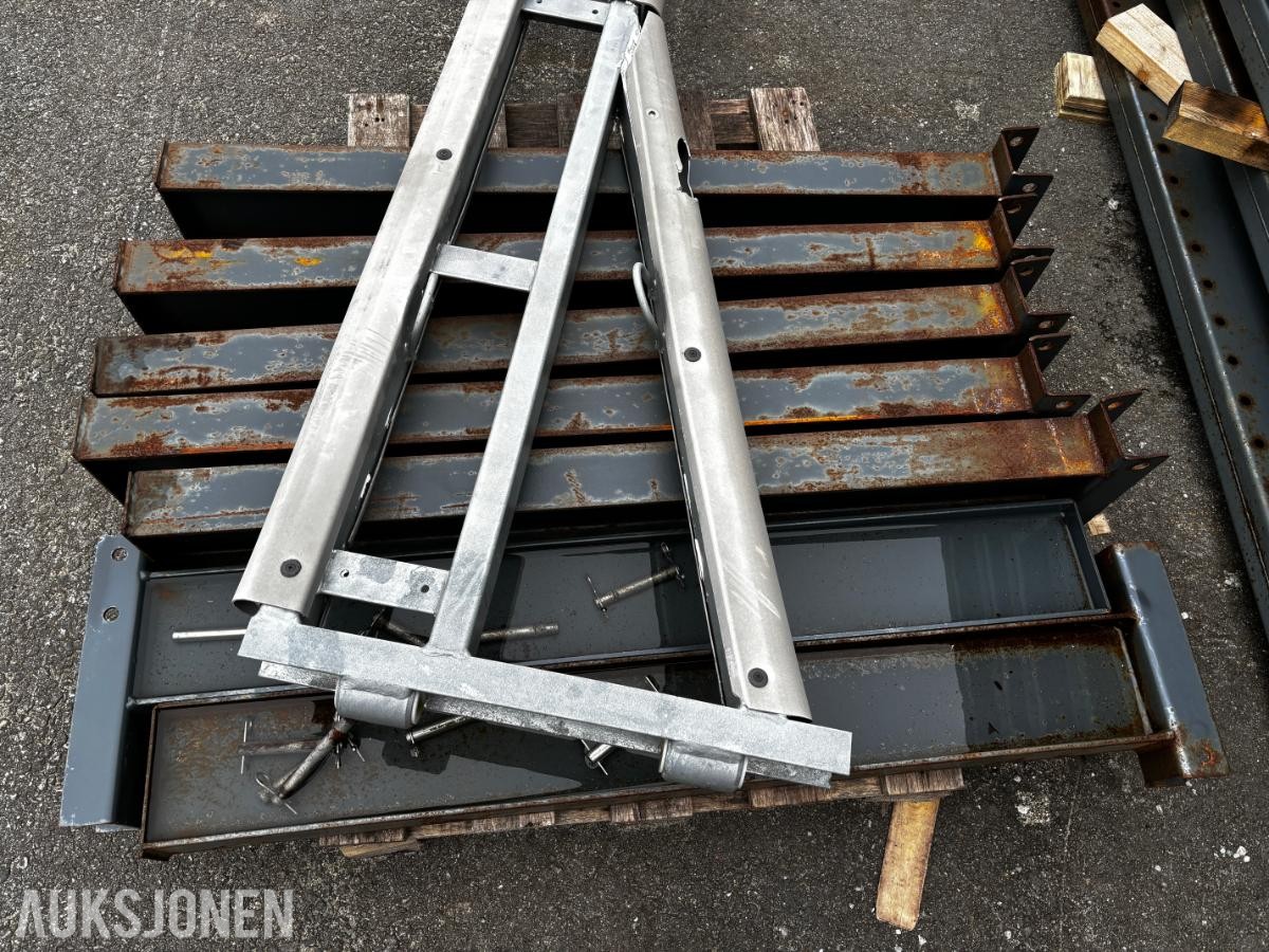 GRENREOL ENKELTSIDIG – 10 SØYLER – 7STK 120CM  ARMER - INDUSTRIREOL