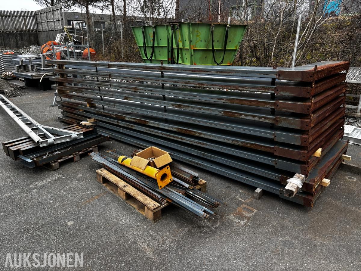 GRENREOL ENKELTSIDIG – 10 SØYLER – 7STK 120CM  ARMER - INDUSTRIREOL