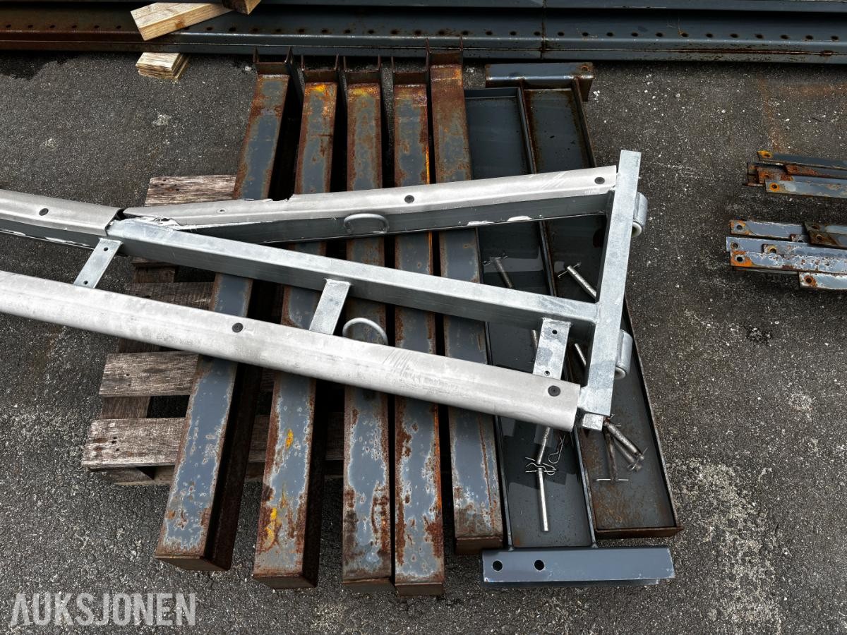 GRENREOL ENKELTSIDIG – 10 SØYLER – 7STK 120CM  ARMER - INDUSTRIREOL