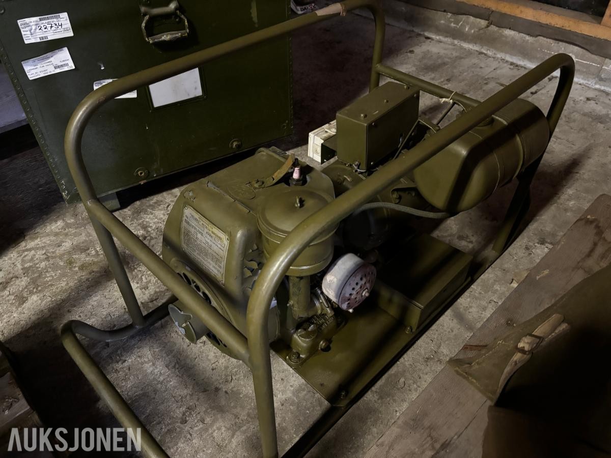 VILLIERS MARK 20HS BENSINDREVET AGGREGAT / GENERATOR – VETERAN – MILITÆR UTFØRELSE