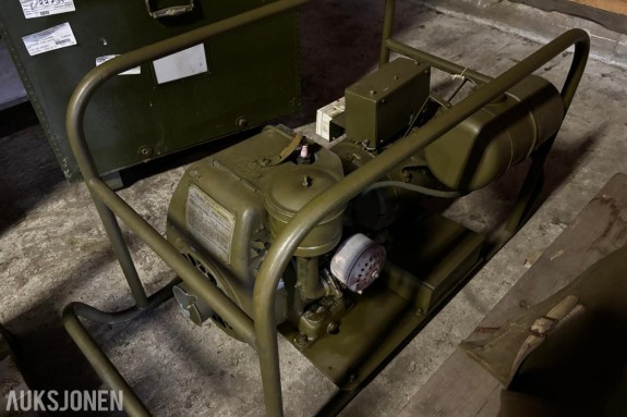 VILLIERS MARK 20HS BENSINDREVET AGGREGAT / GENERATOR – VETERAN – MILITÆR UTFØRELSE