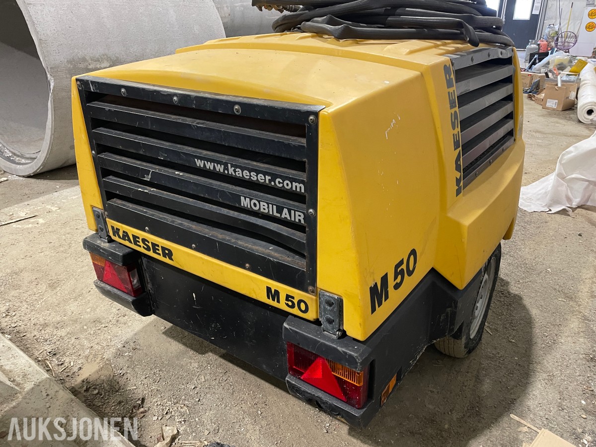 2015 Kaeser M50 PE kompressor m/trykkslanger