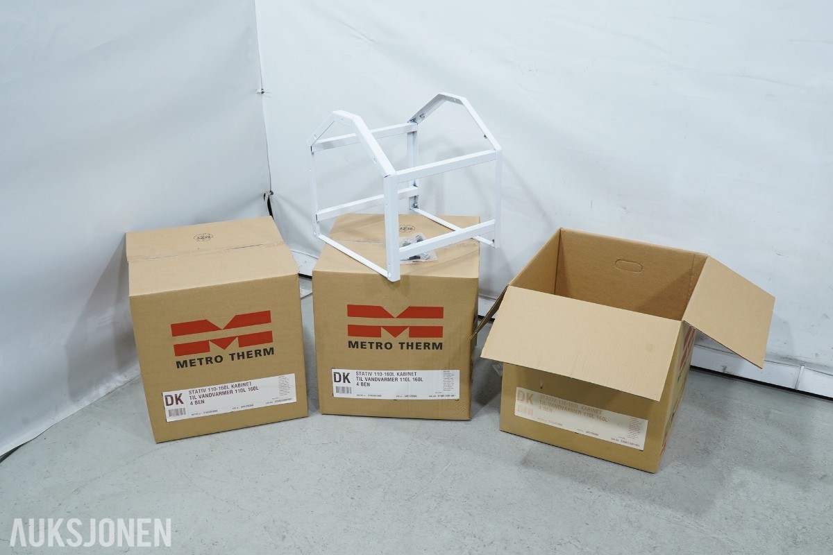 3 stk. Metro Therm stativ til varmtvannsbereder 110L 160L