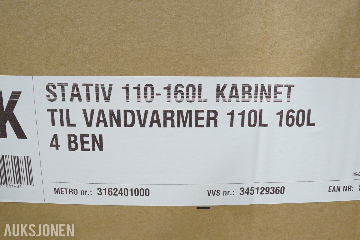 3 stk. Metro Therm stativ til varmtvannsbereder 110L 160L
