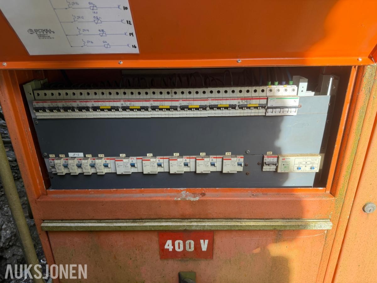 Strømfordelingsskap / byggestrøm 400V - med uttak og sikringer