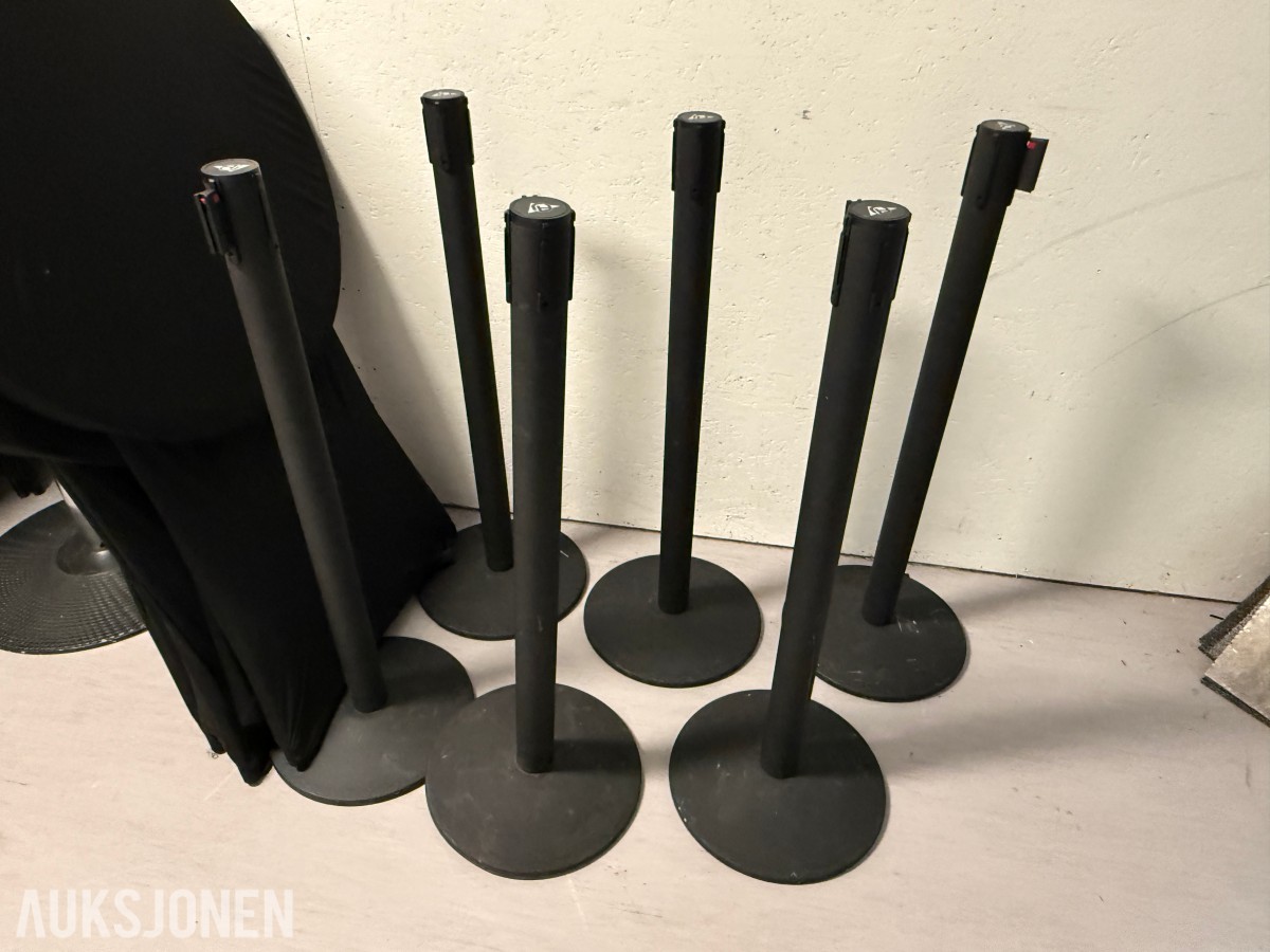 Ståbord/cocktailbord med trekk og sperrestolper
