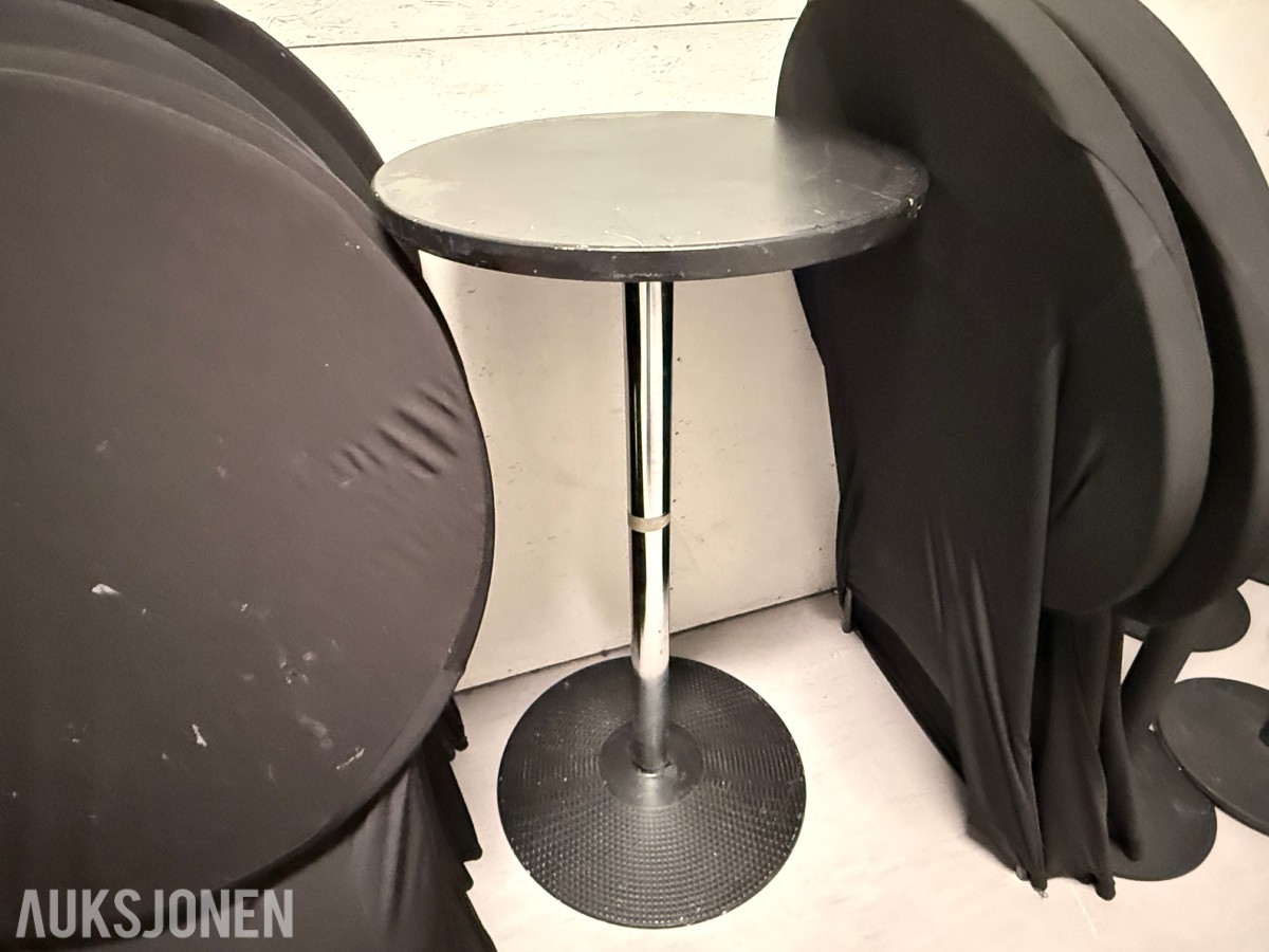Ståbord/cocktailbord med trekk og sperrestolper