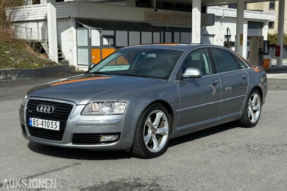 2008 Audi A8 3.0 232hk QUATTRO skinnseter soltak nøkkelløs start