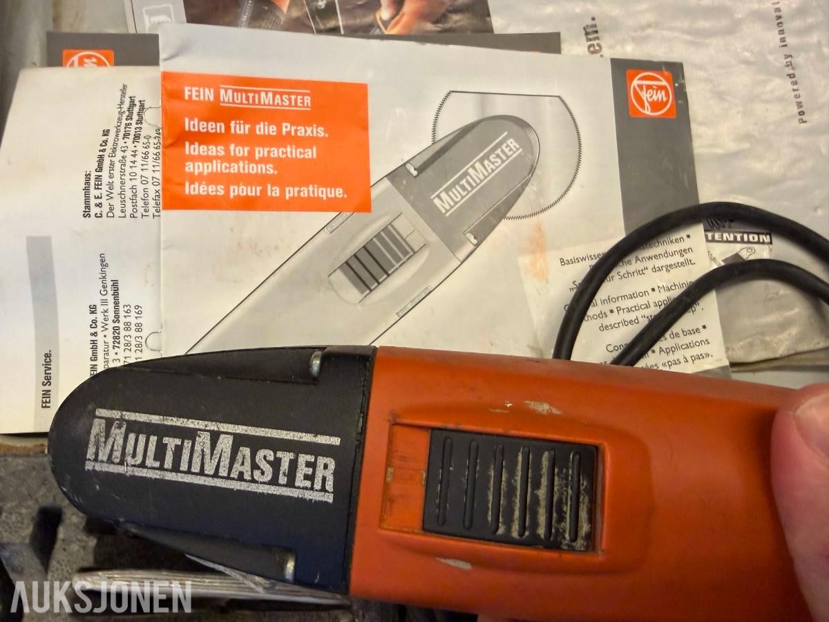 Diverse verktøy: Bosch sirkelsag, Milwaukee, Fein, Hilti + kabelrulle m.m.