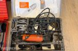 Diverse verktøy: Bosch sirkelsag, Milwaukee, Fein, Hilti + kabelrulle m.m.