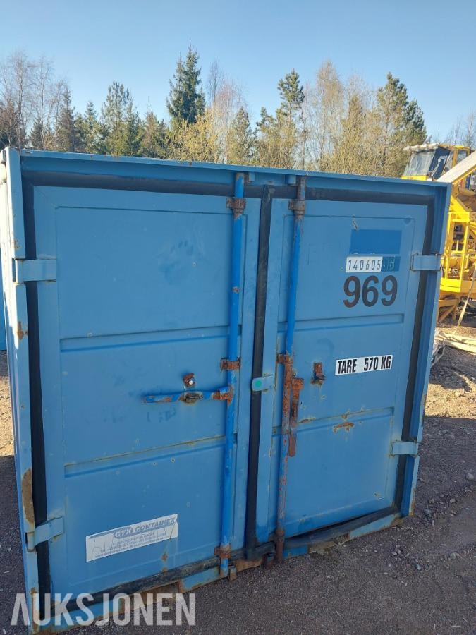 lagercontainer med strøm L:195 B:195 H:189 cm