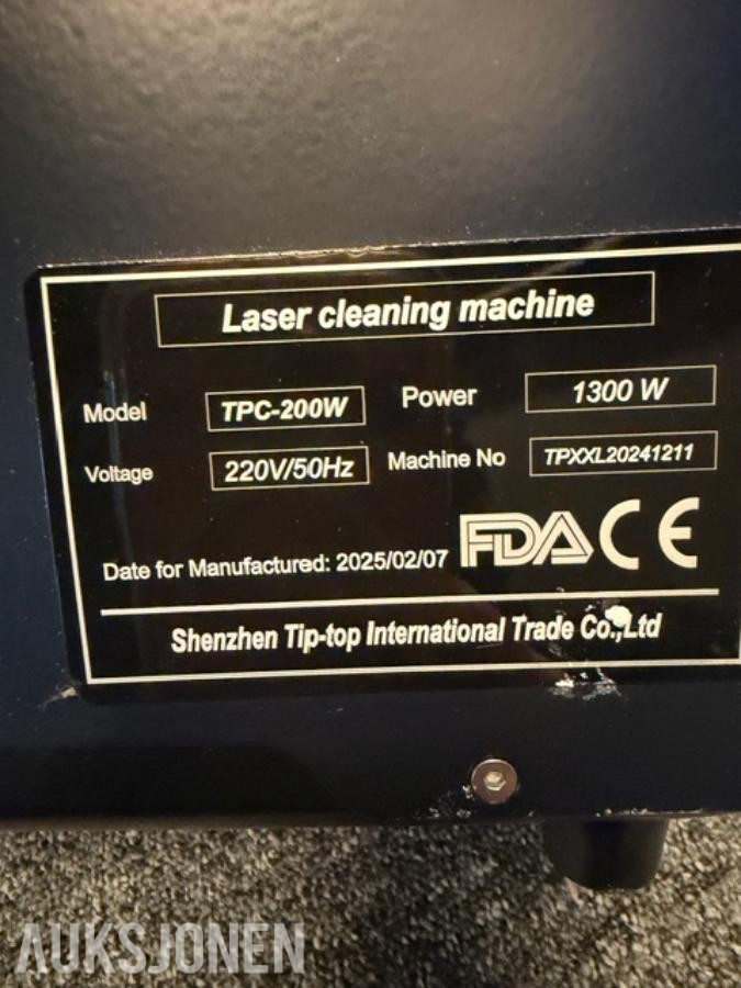 200W PULSERENDE LASER – FJERNING AV RUST, MALING, BELEGG, OLJE