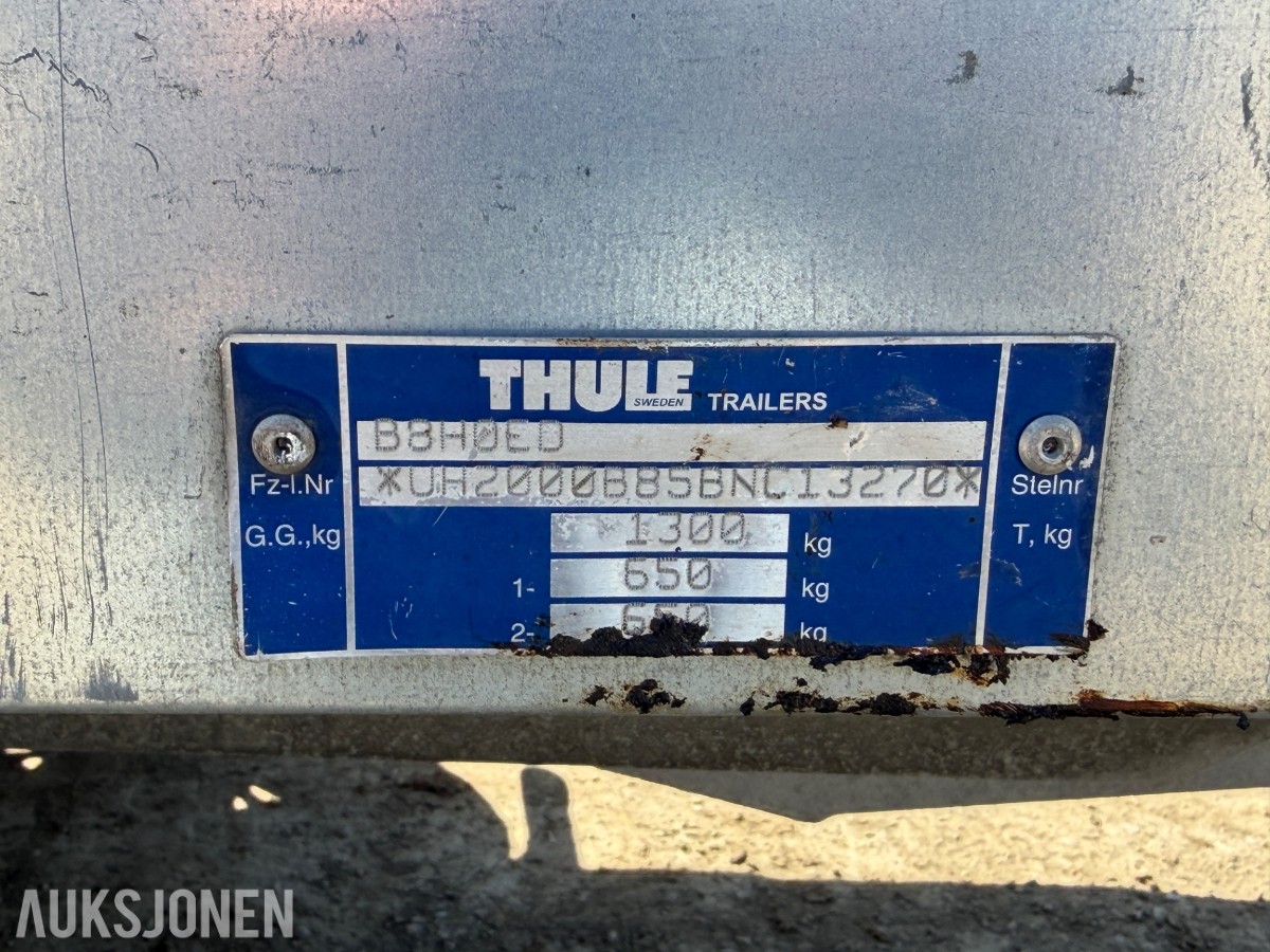 Thule Easyline 250STB Tilhenger - 1300kg - 250x142 cm 
