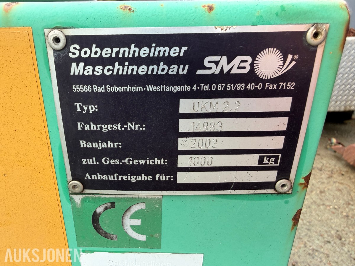 2003 feiemaskin SMB Soberheimer UKM 2.2 – med vanntank