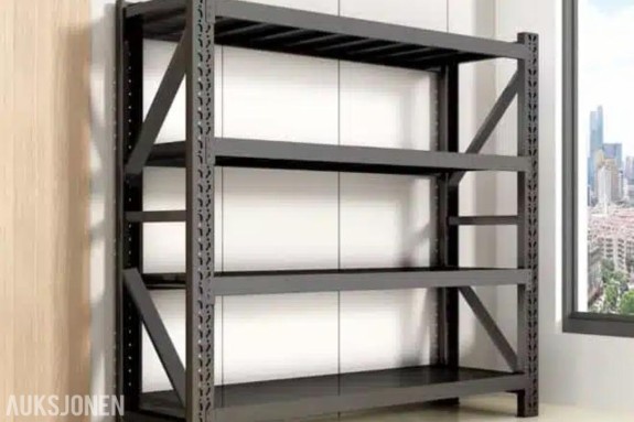4stk 150x60x200, 1200kg komplette lager reoler! Helt nye! Garasjereoler