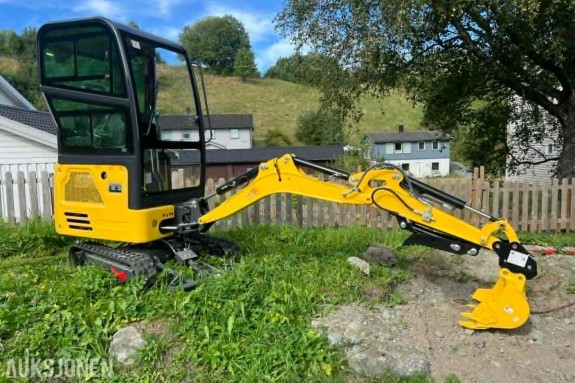 2026 RX PRO+ 1600KG MINIGRAVER M/BREDDBART UNDERSTELL OG BOMSVING - 72 TIMERS AUKSJON