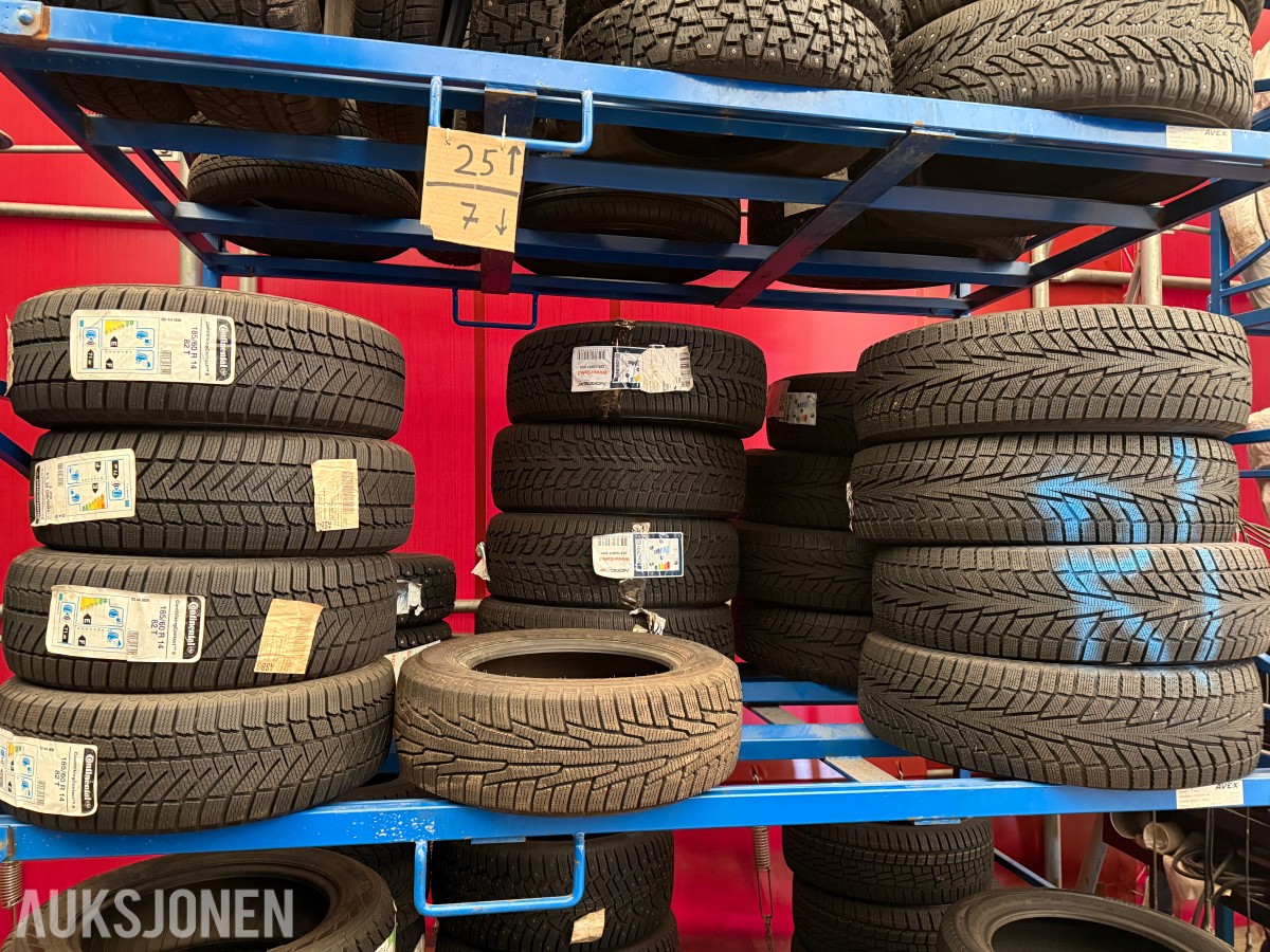 Lager av bildekk selges – selges samlet