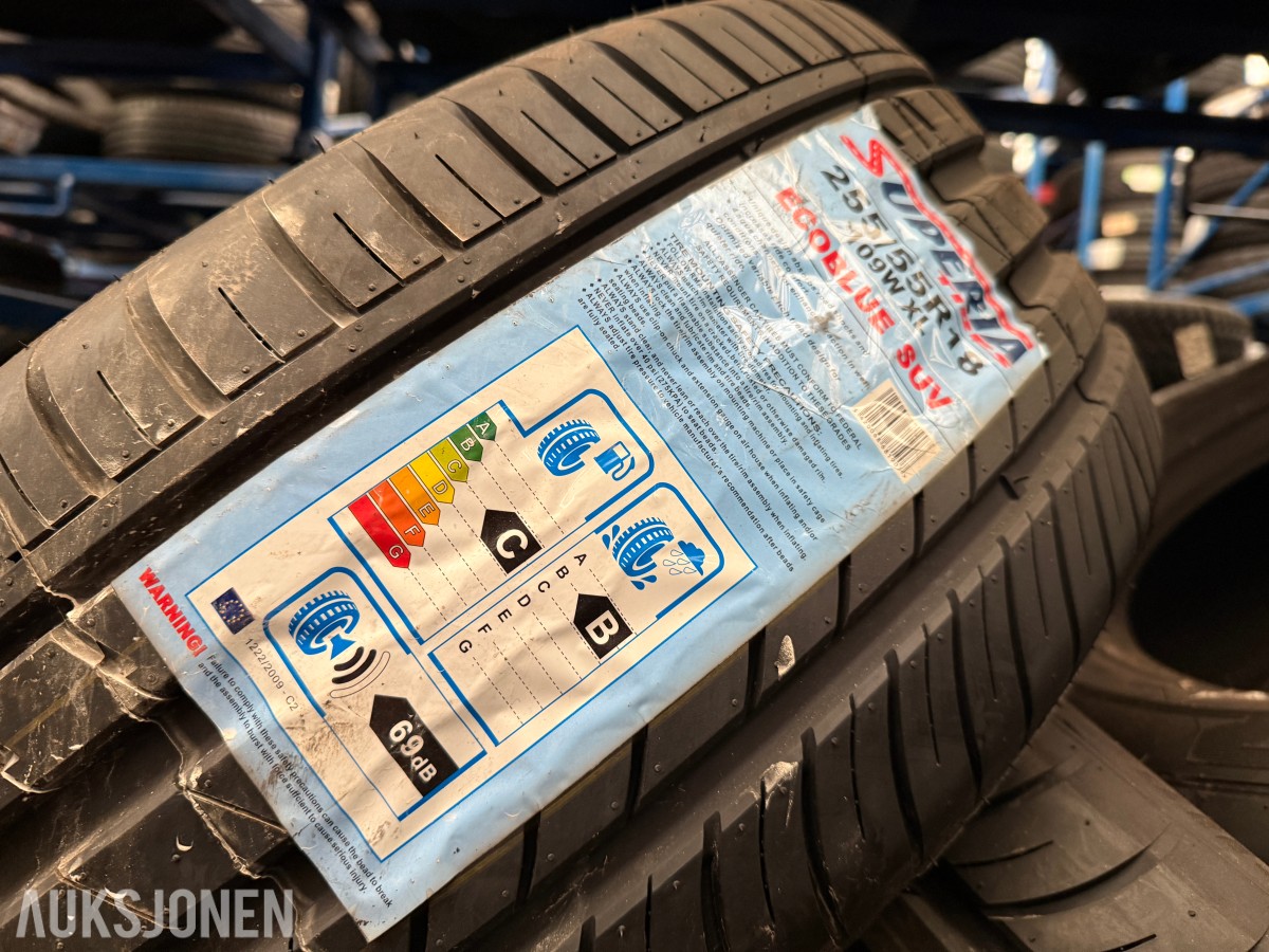Lager av bildekk – selges samlet