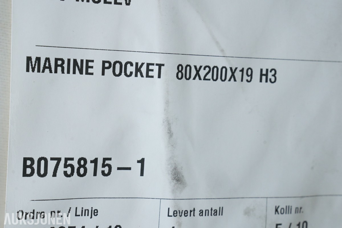 2 stk. Marine Pocket 80x200cm m/overmadrass