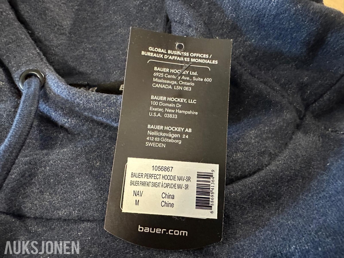 Stort parti Bauer klær – 195 stk – jakker & gensere – UBRUKT