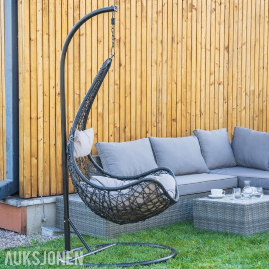 Hengestol "Modera" svart