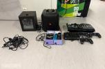 Spillutstyr med arcade sticks, kontrollere, JBL, Nintendo Switch-og Redbull tilbehør