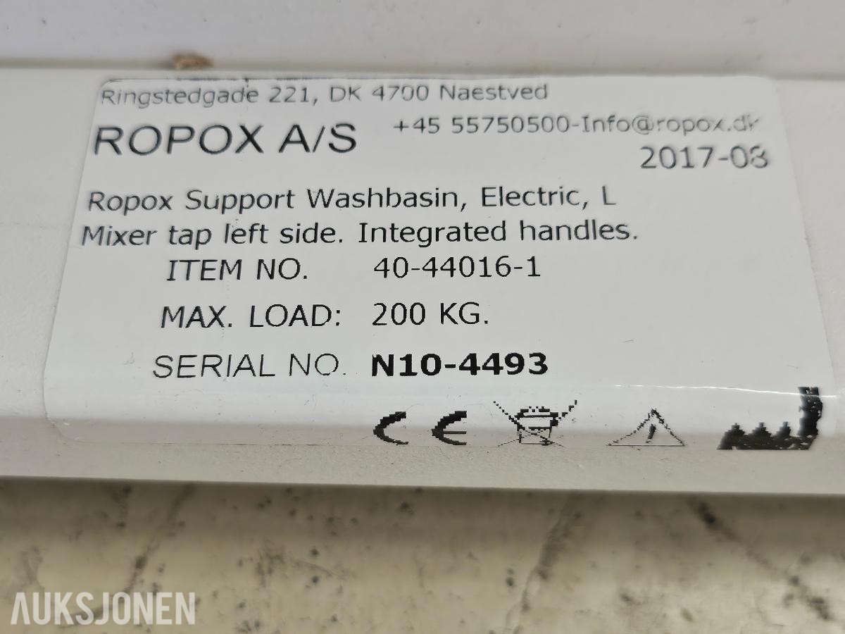 Ropox SupportLine elektrisk hev/senk håndvask.