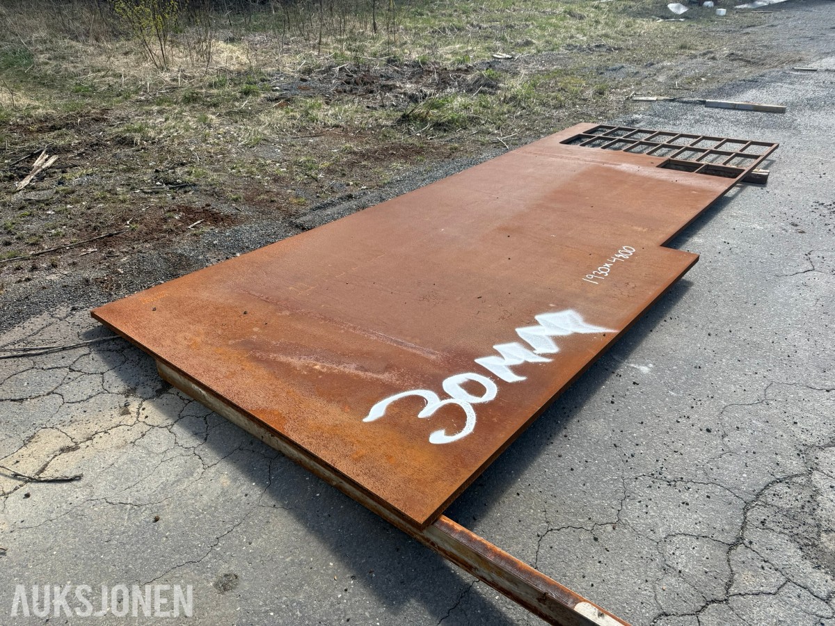 kraftig Y20 stålplate 30 mm – 1930 x 4800 