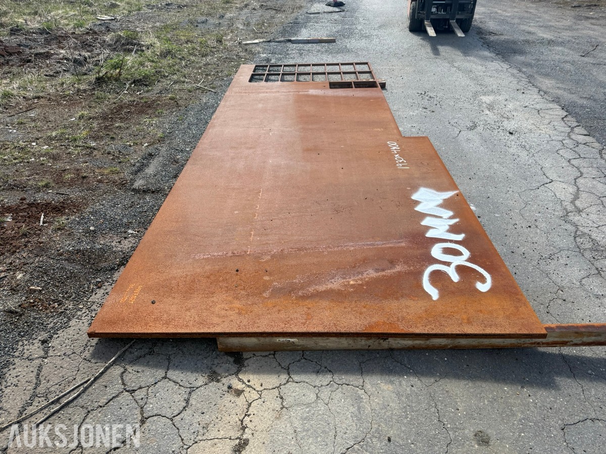 kraftig Y20 stålplate 30 mm – 1930 x 4800 