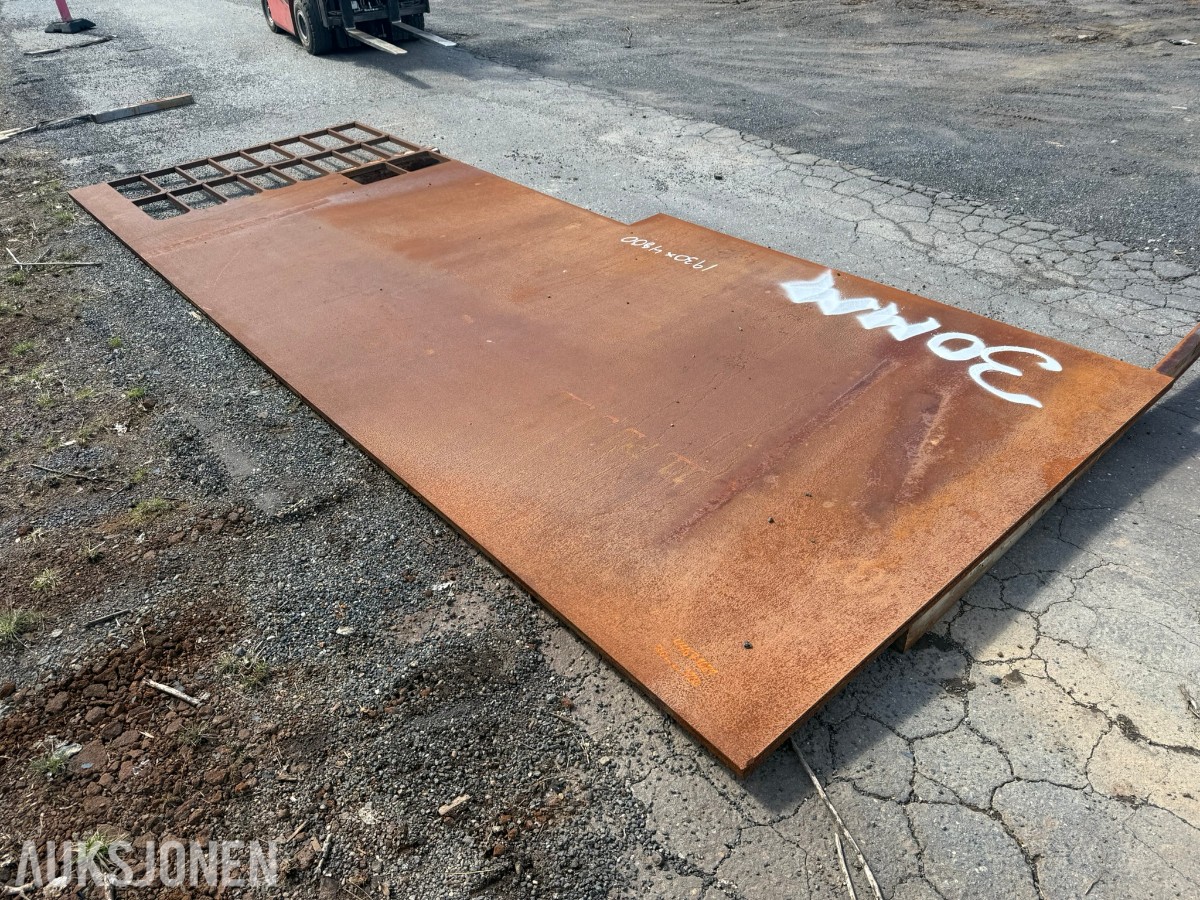 kraftig Y20 stålplate 30 mm – 1930 x 4800 