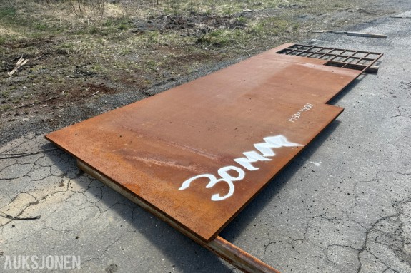 kraftig Y20 stålplate 30 mm – 1930 x 4800 