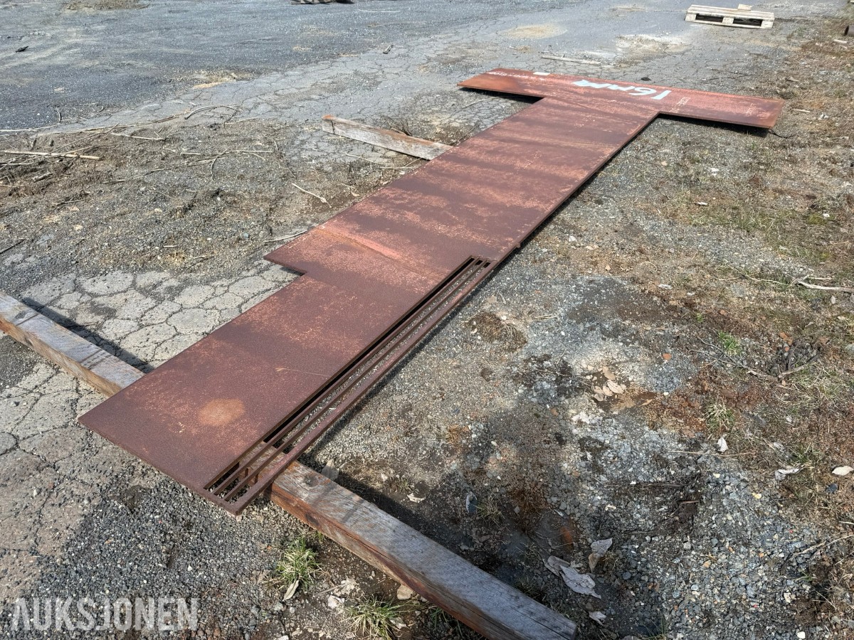 HARDOX Stålplate / sliteplate 16 mm – ca. 2500 x 5100 mm