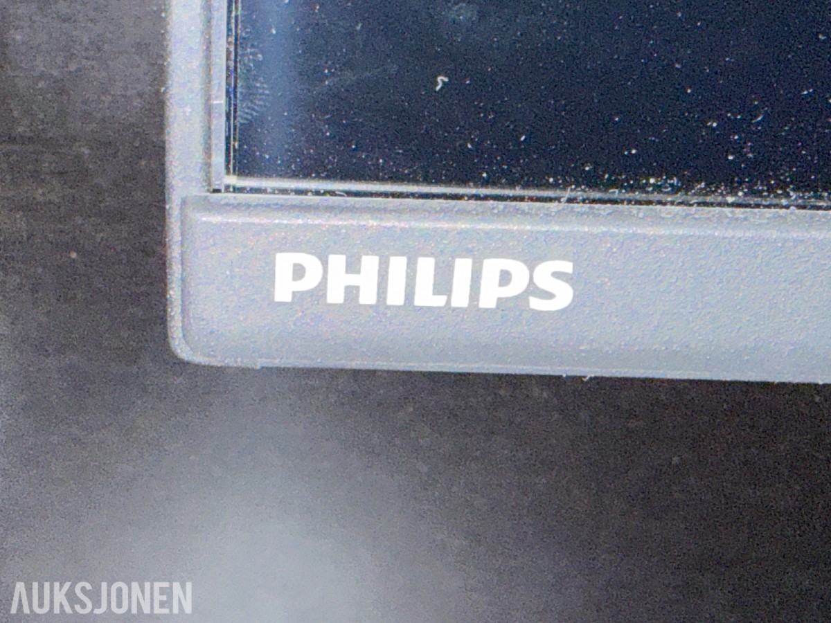 2 Stk. Philips TV-skjermer i flightcase med kabling og tilbehør