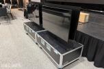 2 Stk. Philips TV-skjermer i flightcase med kabling og tilbehør