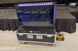 2 Stk. Philips TV-skjermer i flightcase med kabling og tilbehør