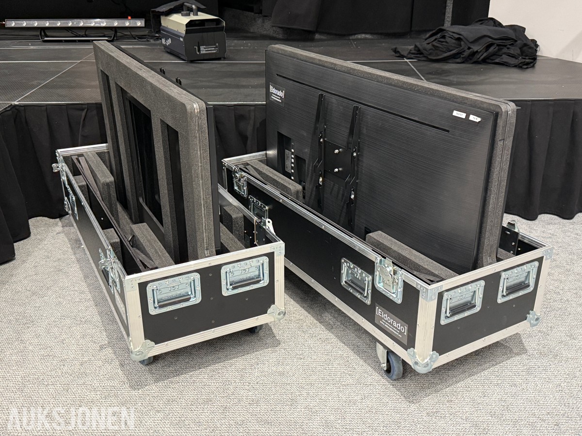 3 Stk. Samsung 55” 4K TV m/ flightcase – UE55TU6905K / QE55Q70TAT