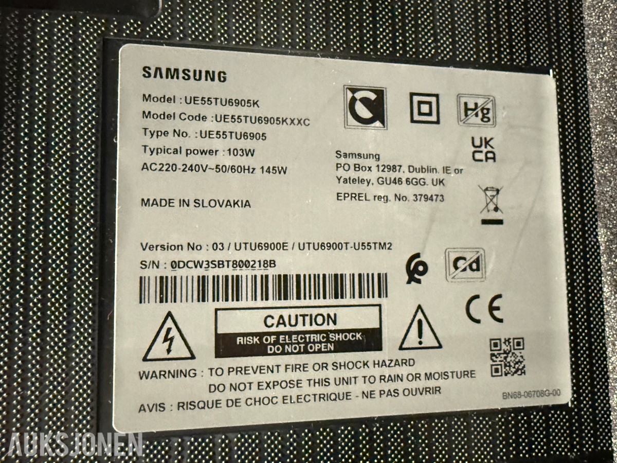 3 Stk. Samsung 55” 4K TV m/ flightcase – UE55TU6905K / QE55Q70TAT