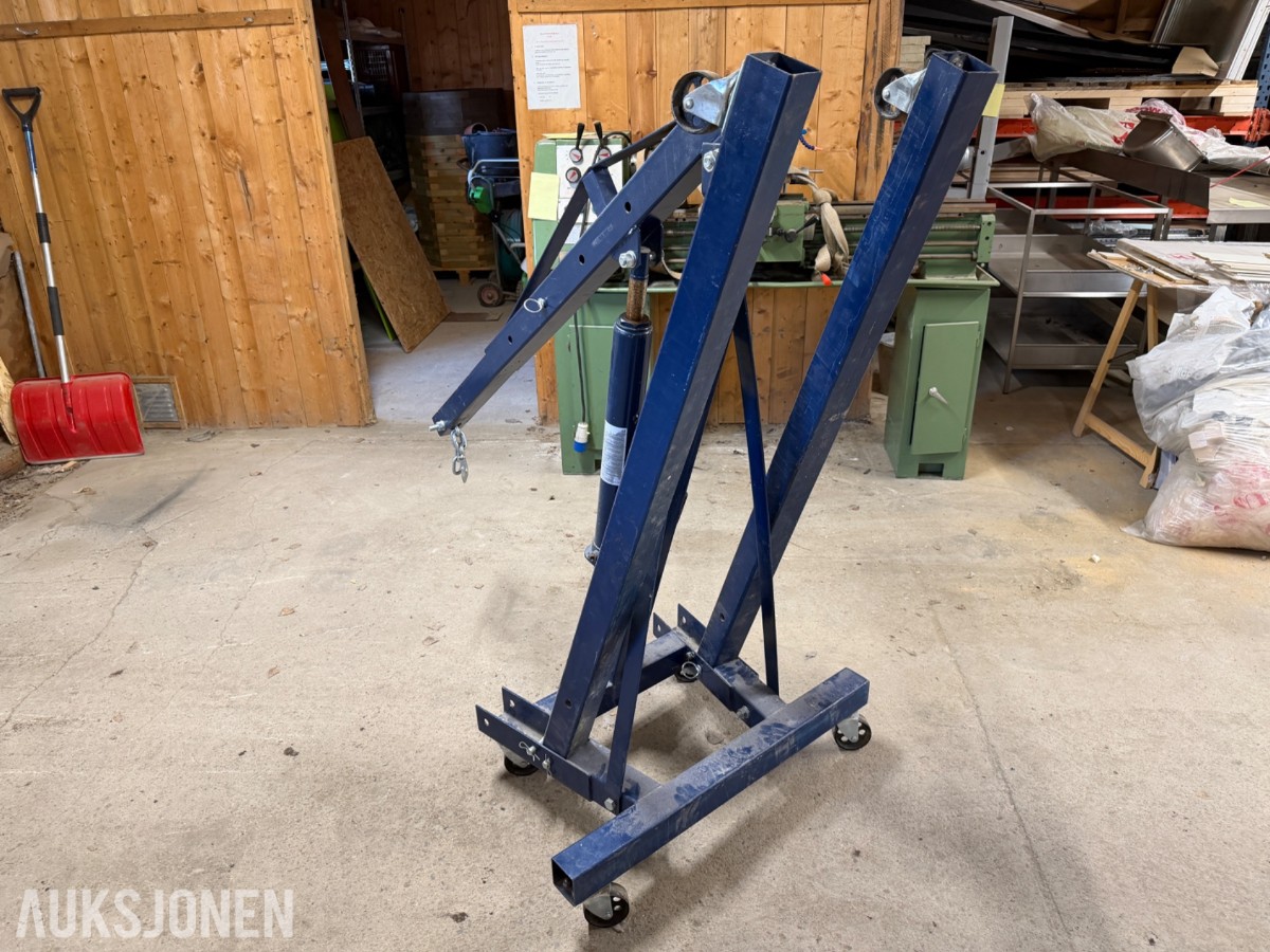 Biltema Verkstedkran 2000 kg – mobil motorløfter