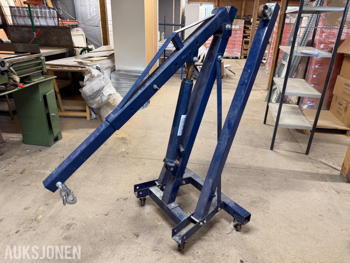 Biltema Verkstedkran 2000 kg – mobil motorløfter
