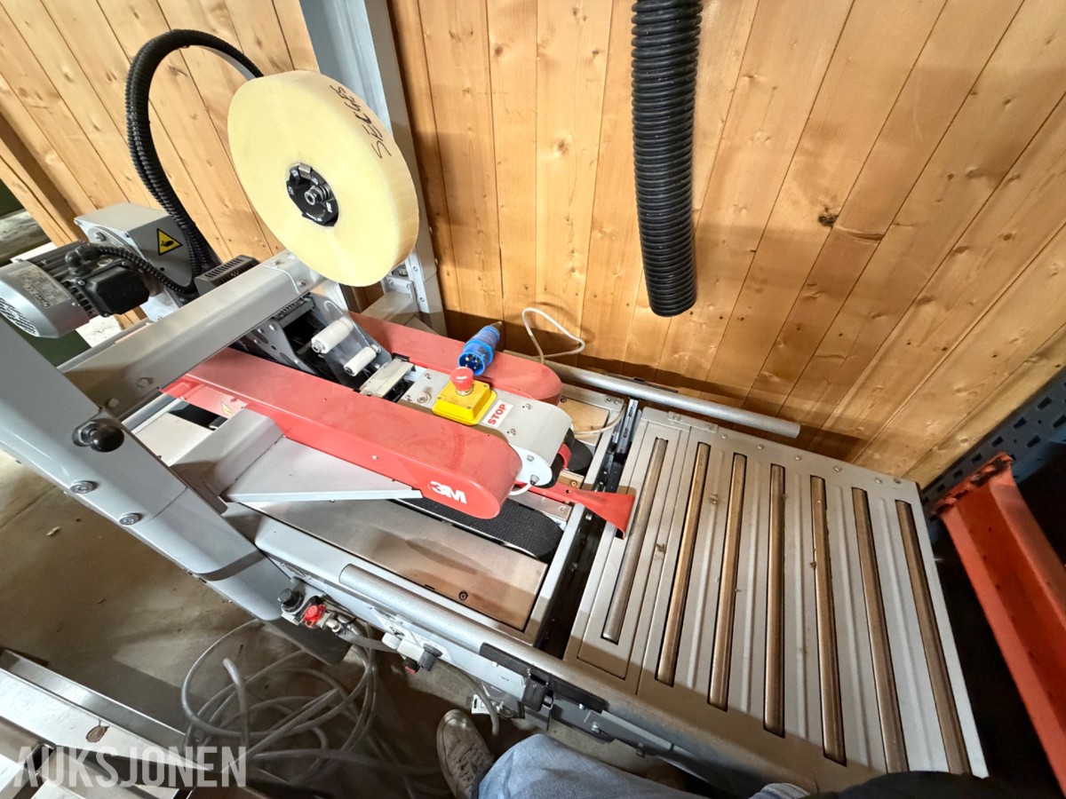 3M-Matic automatisk kartongforsegler / teipemaskin med rullebane - 