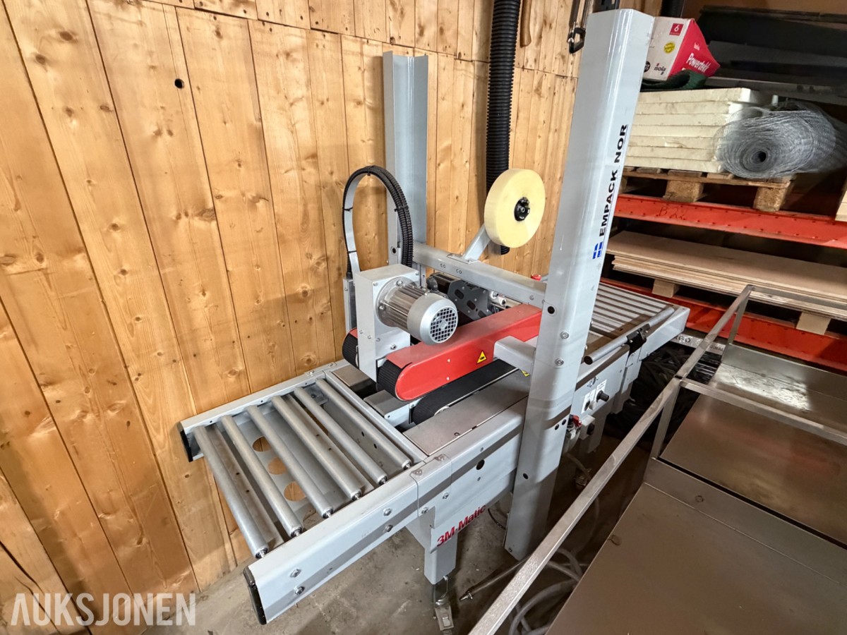 3M-Matic automatisk kartongforsegler / teipemaskin med rullebane - 