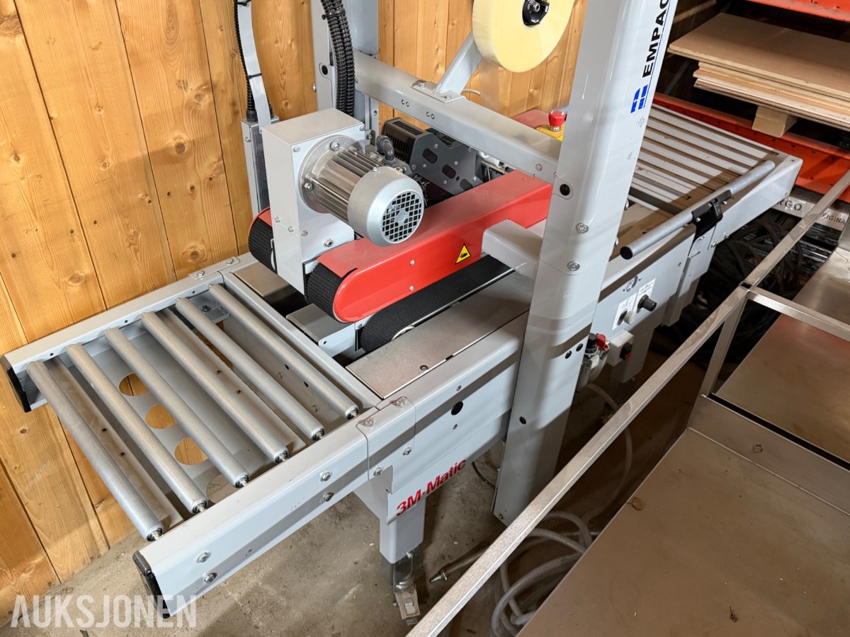 3M-Matic automatisk kartongforsegler / teipemaskin med rullebane - 
