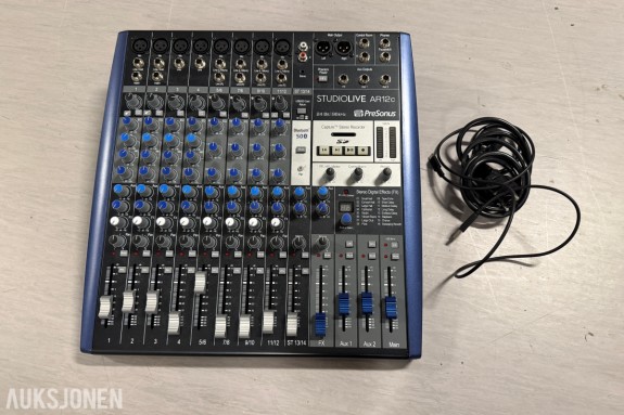 2010 PreSonus StudioLive AR12c analog mikser med USB/SD og Bluetooth