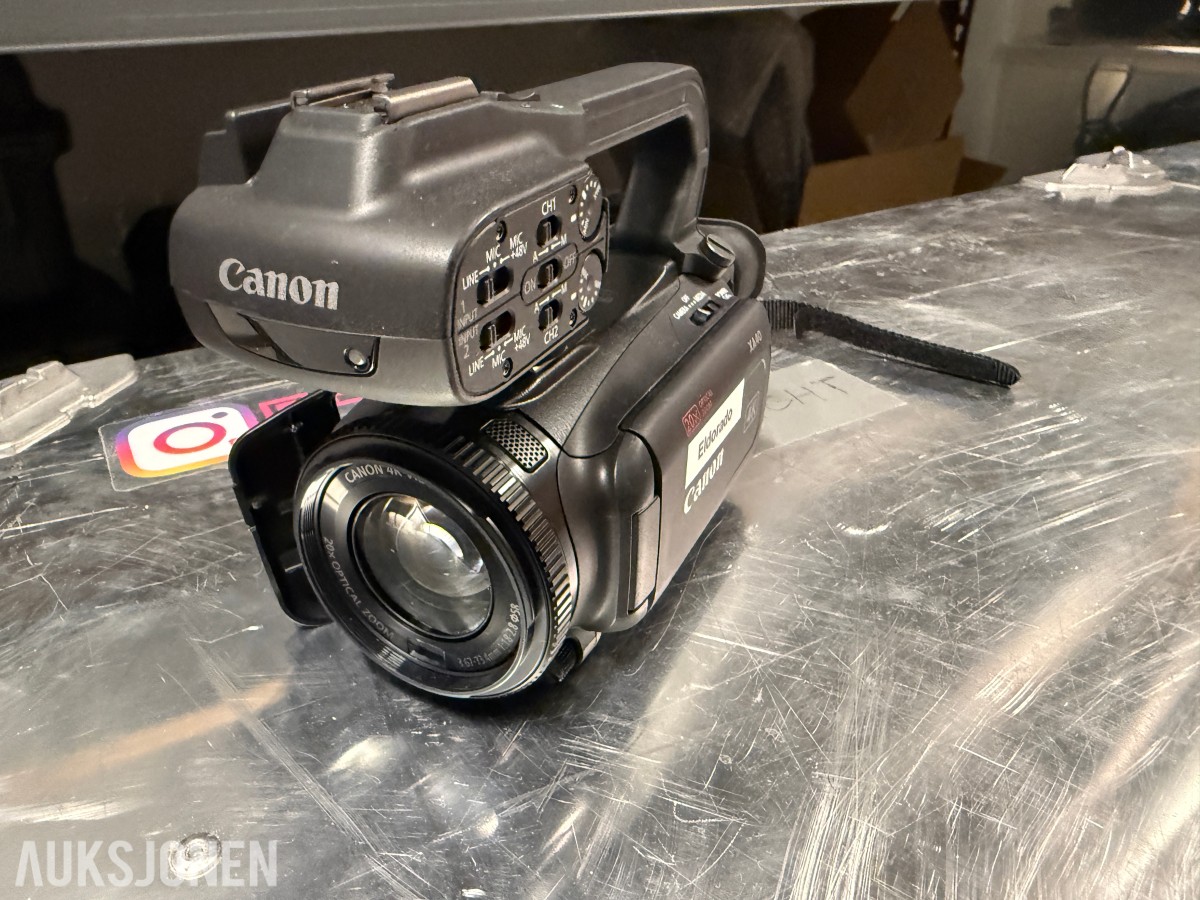 Canon XA40 4K videokamera med XLR-innganger